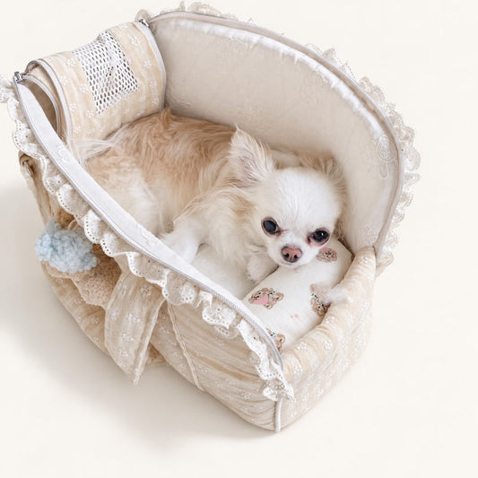 Lace Daydream Pet Carrier — Ivory Lace