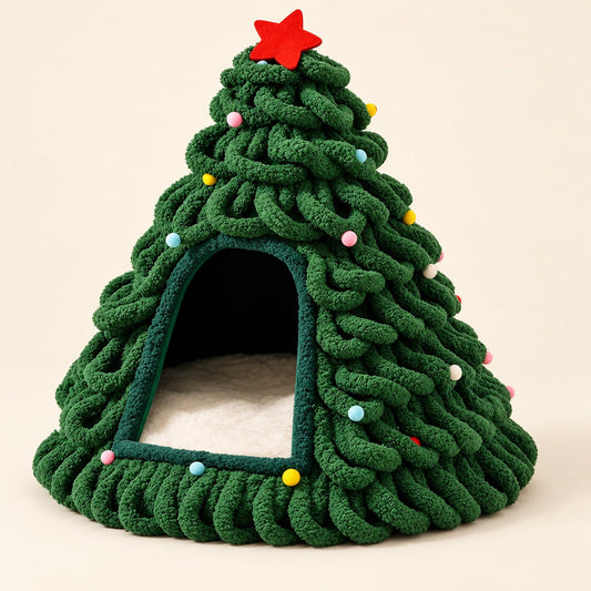 Xuetuan Christmas Tree Cat Cave — Forest Green